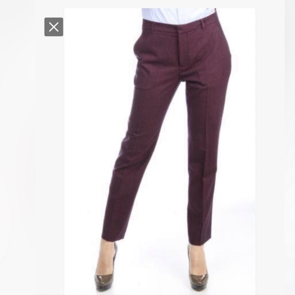 Prada Dress Pant In Aubergine / Brown Tone size M - Picture 1 of 13